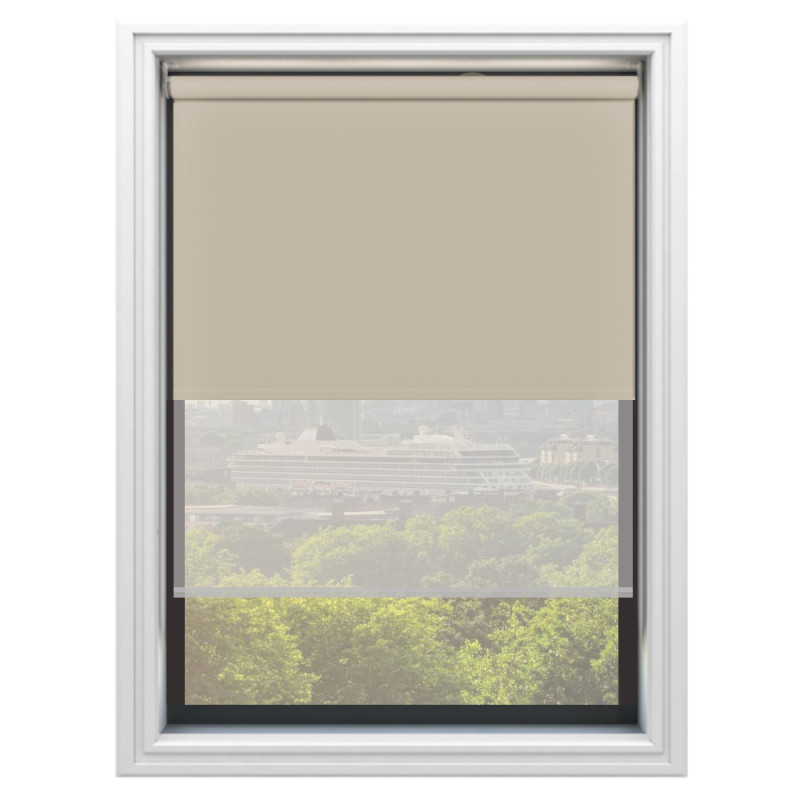 Leisee Balance / Dove Sheer Double Roller Blind