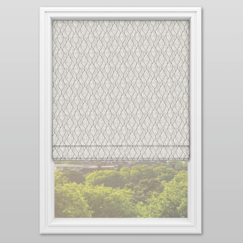 Montana Pewter Roman Blind