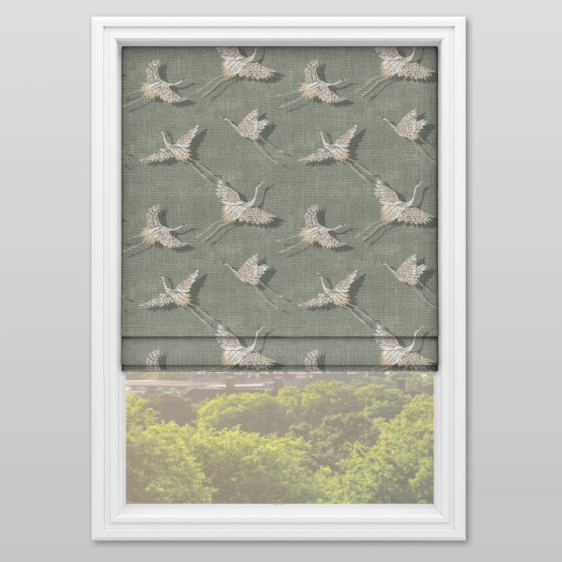 Akira Olive Roman Blind