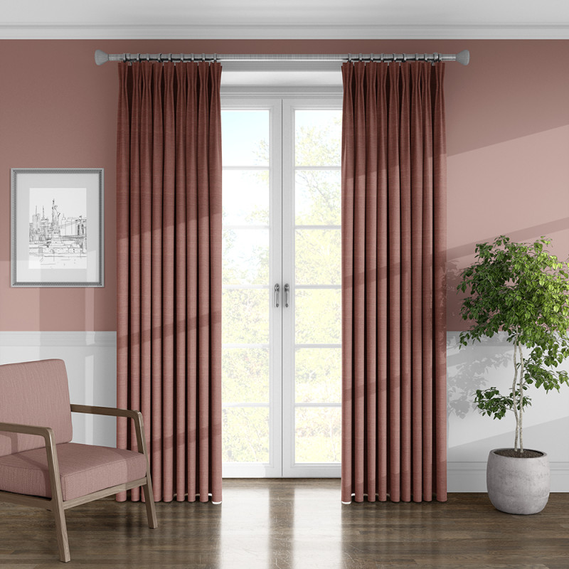 Ismay Blush Curtain