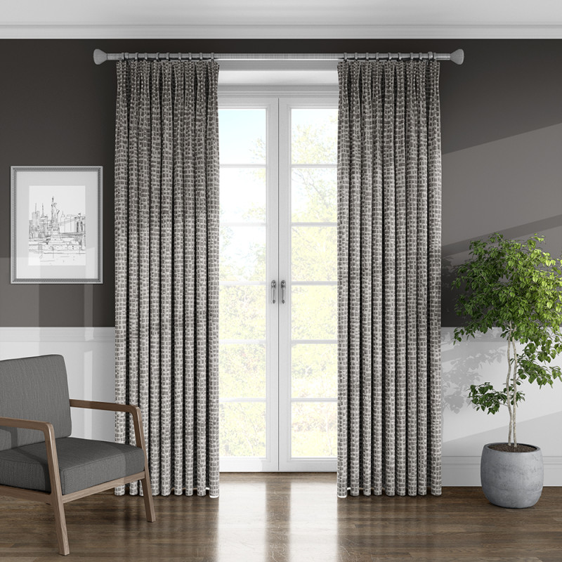 Lindale Graphite Curtain