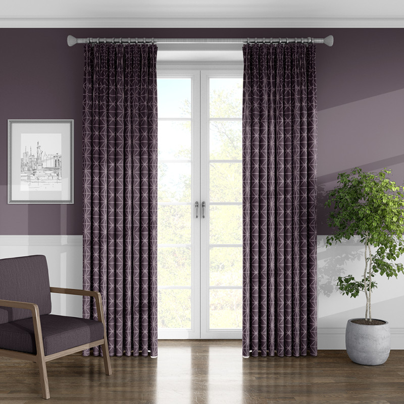 Raven Aubergine Curtain