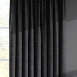 Linoso Charcoal Curtain