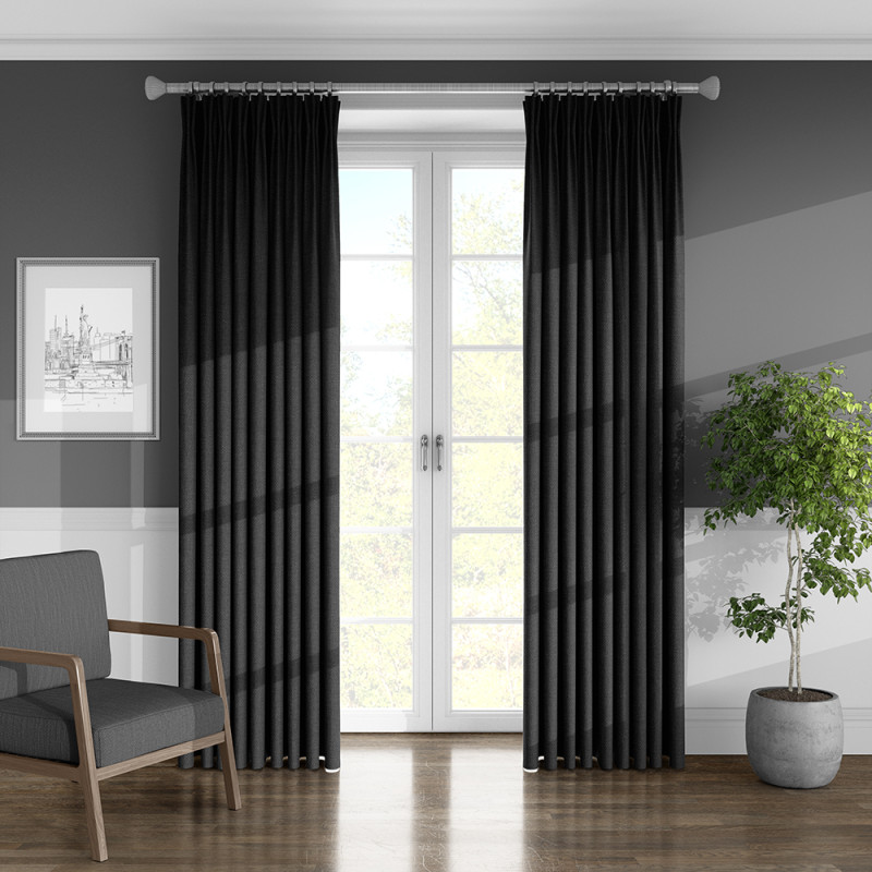 Linoso Ebony Curtain